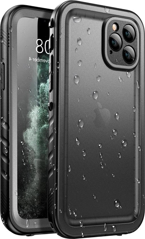 Protezione Totale Impermeabile per iPhone SE (2° Gen) Blu - Caso Rugged con Schermo Cristallo e Protezione da Impatti e Polvere