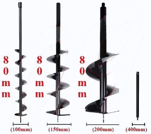 MOTOTRIVELLA A SCOPPIO 52 CC PUNTA TRIVELLA 10/15/20 cm + PROLUNGA 40 cm