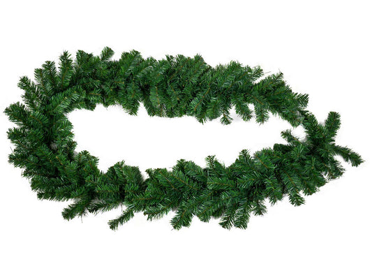 Ghirlanda di Natale Artificiale 270 cm 240 Aghi in PVC Verde