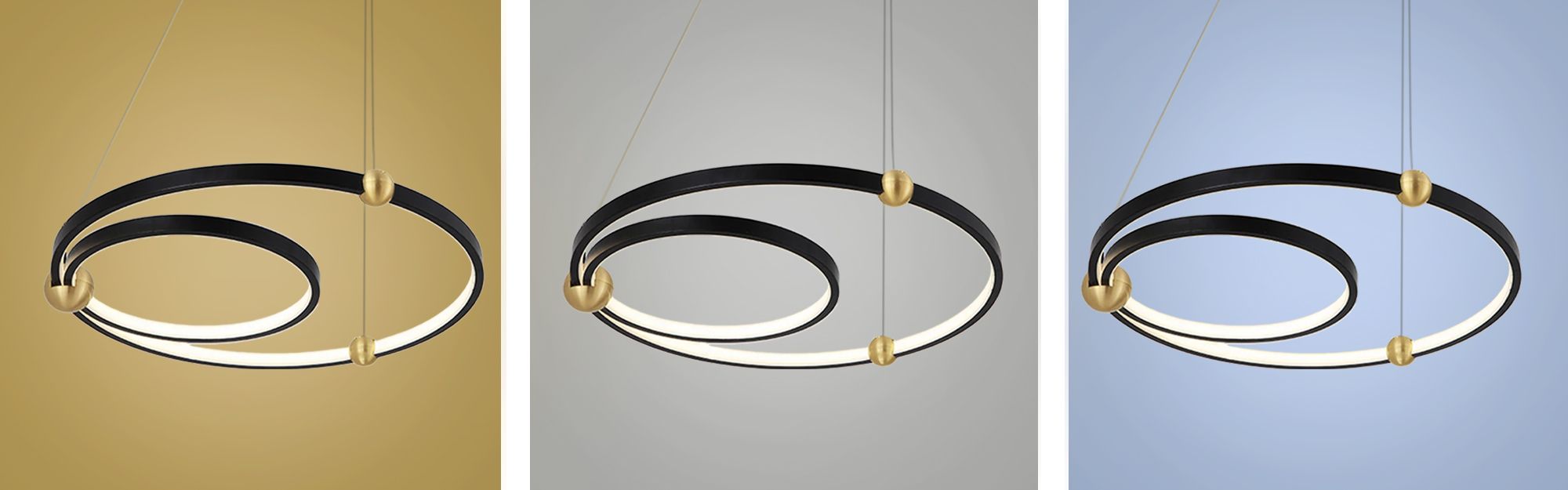 Lampada Black Ring Led + Pilota APP692-30-50