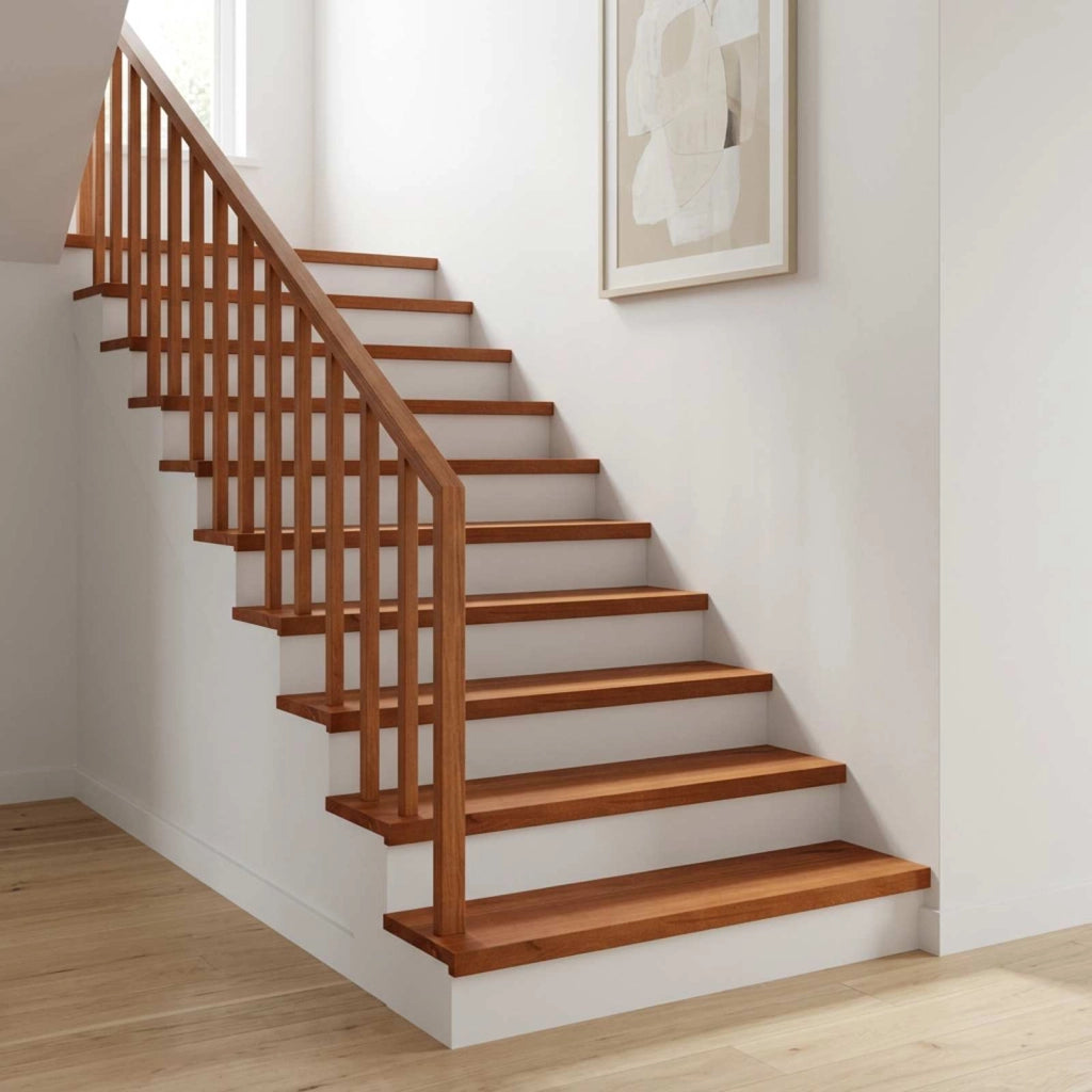 Tappeti per scale 4 pz 80 x 25 x 2 cm Marrone 3446221