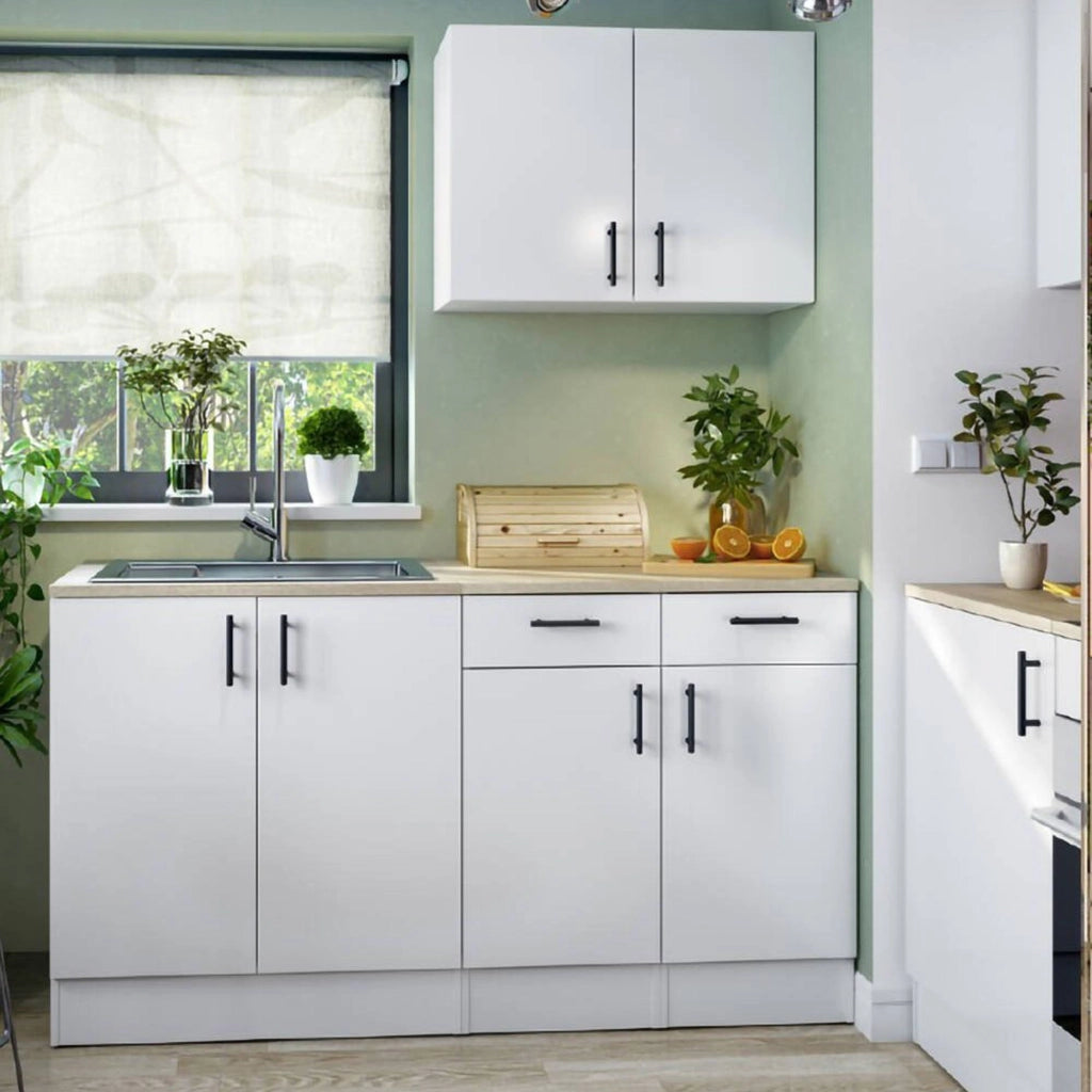 Cucinino Velvenia, Cucina un Cassetto, Elettrodomestici non inclusi, Bianco