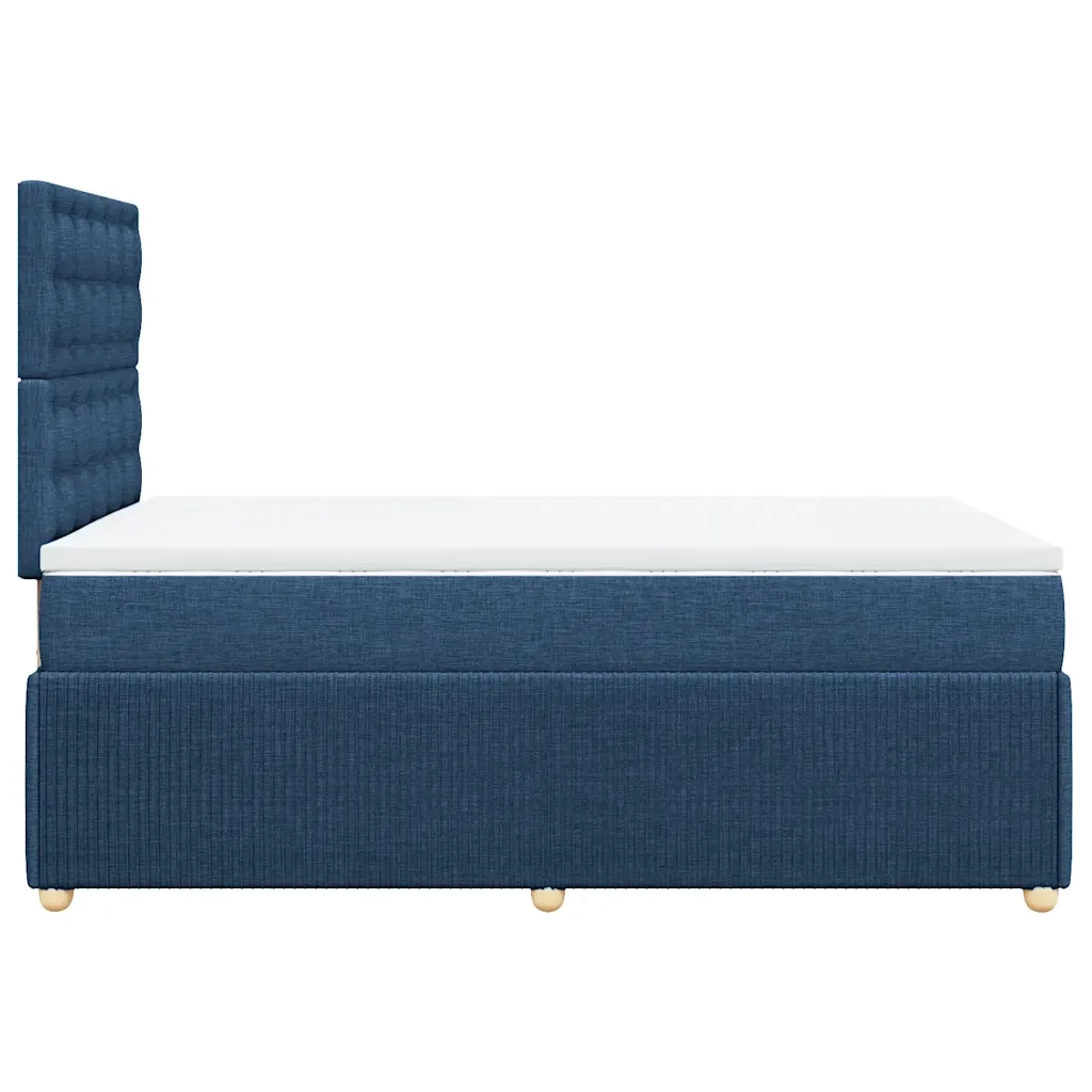 Giroletto a Molle con Materasso Blu 120x190 cm in Tessuto 3292015