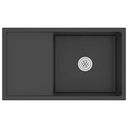 Lavello da Cucina Lavorato a Mano Nero Acciaio Inox CFW6828589