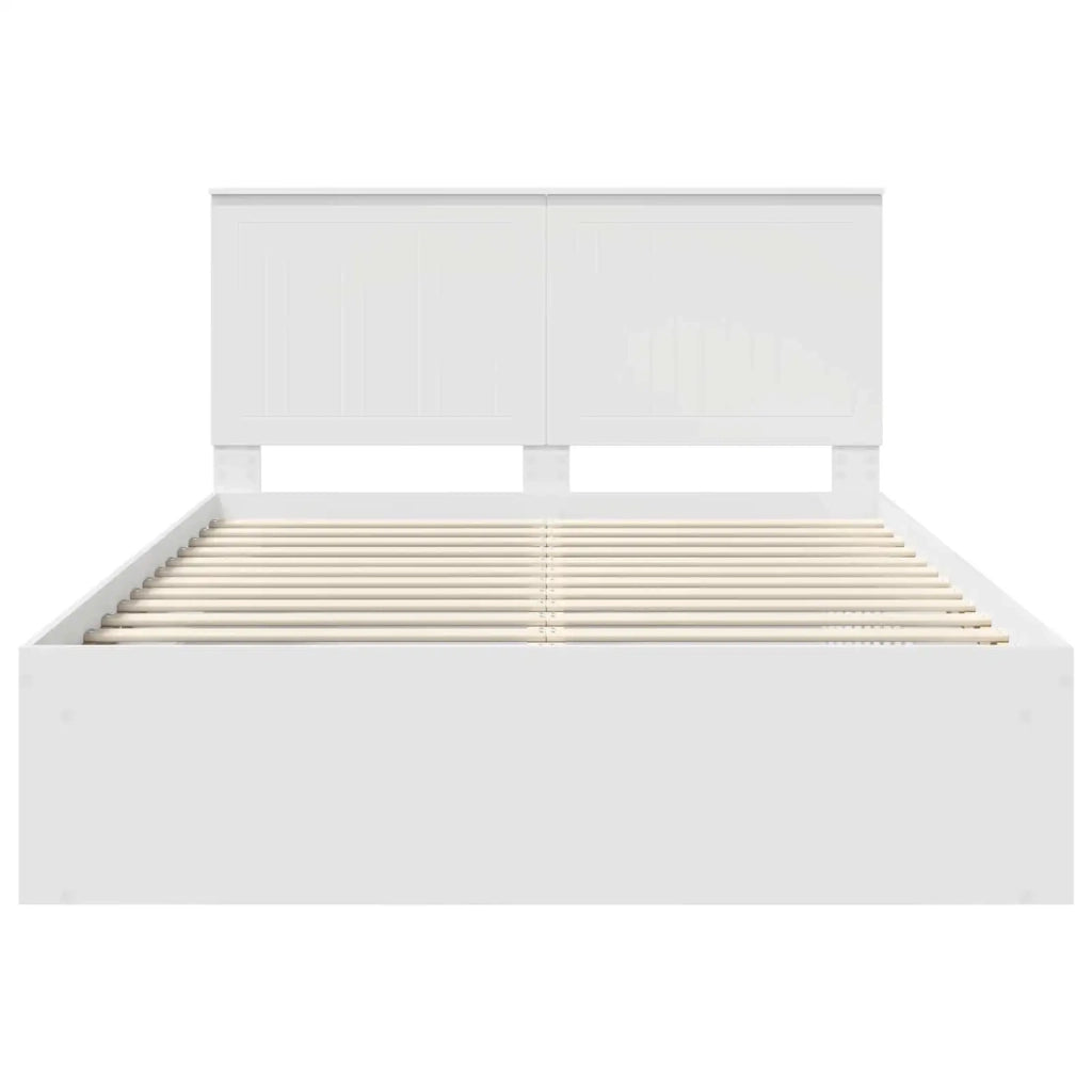 Struttura del letto Bianco 140 x 200 cm Pino massello 3411001