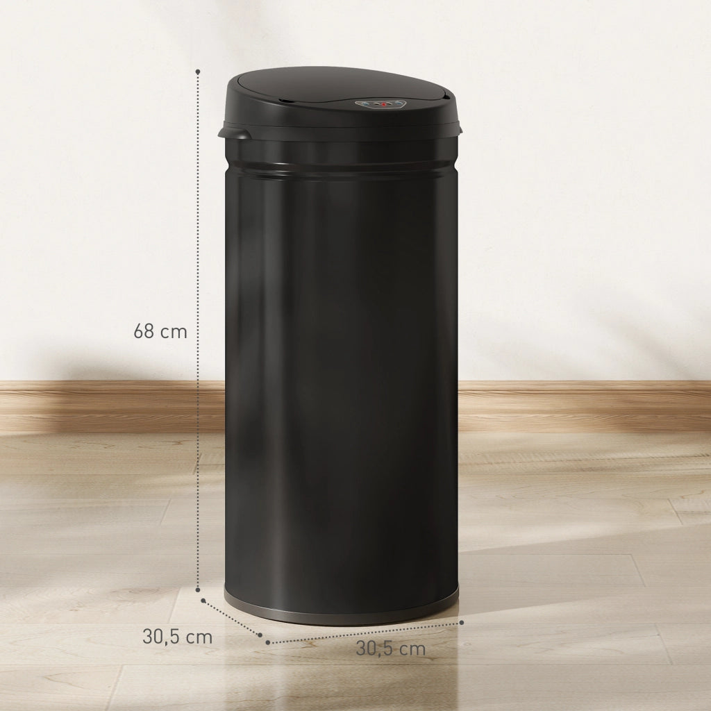 Cestino 42 litri ¨C zephmum ¨C acciaio inox, sensore, chiusura morbida