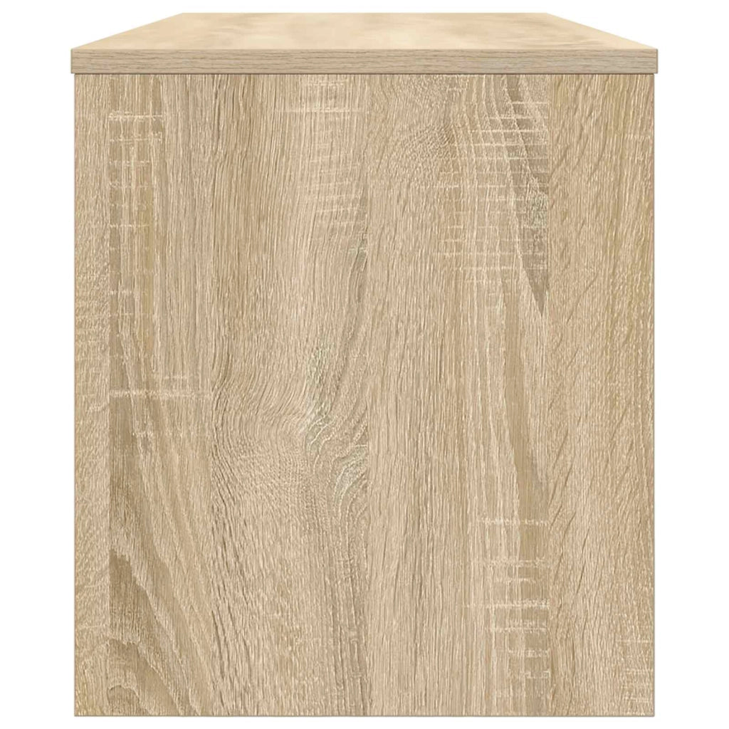 Mobile porta TV rettangolare moderno con pratico contenitore 100 x 35 x 40 cm in legno di quercia Sonoma 02_0058355