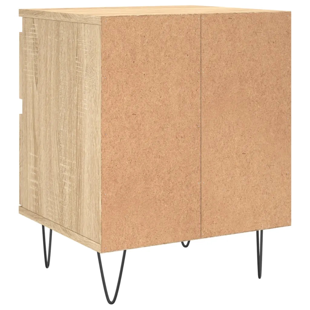 Comodino Rovere Sonoma 40x35x50 cm in Legno Multistrato 830674