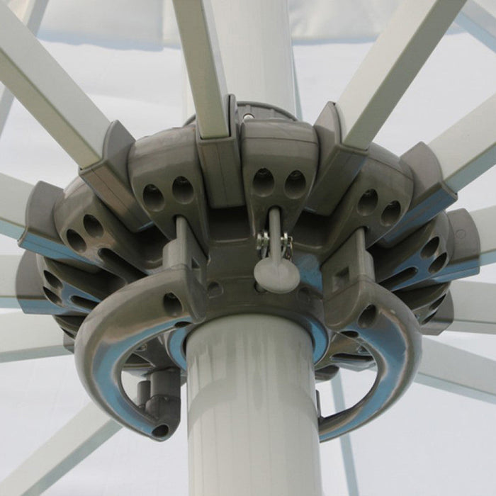 Ombrellone da Giardino Giove 5x5 m in Alluminio Bianco