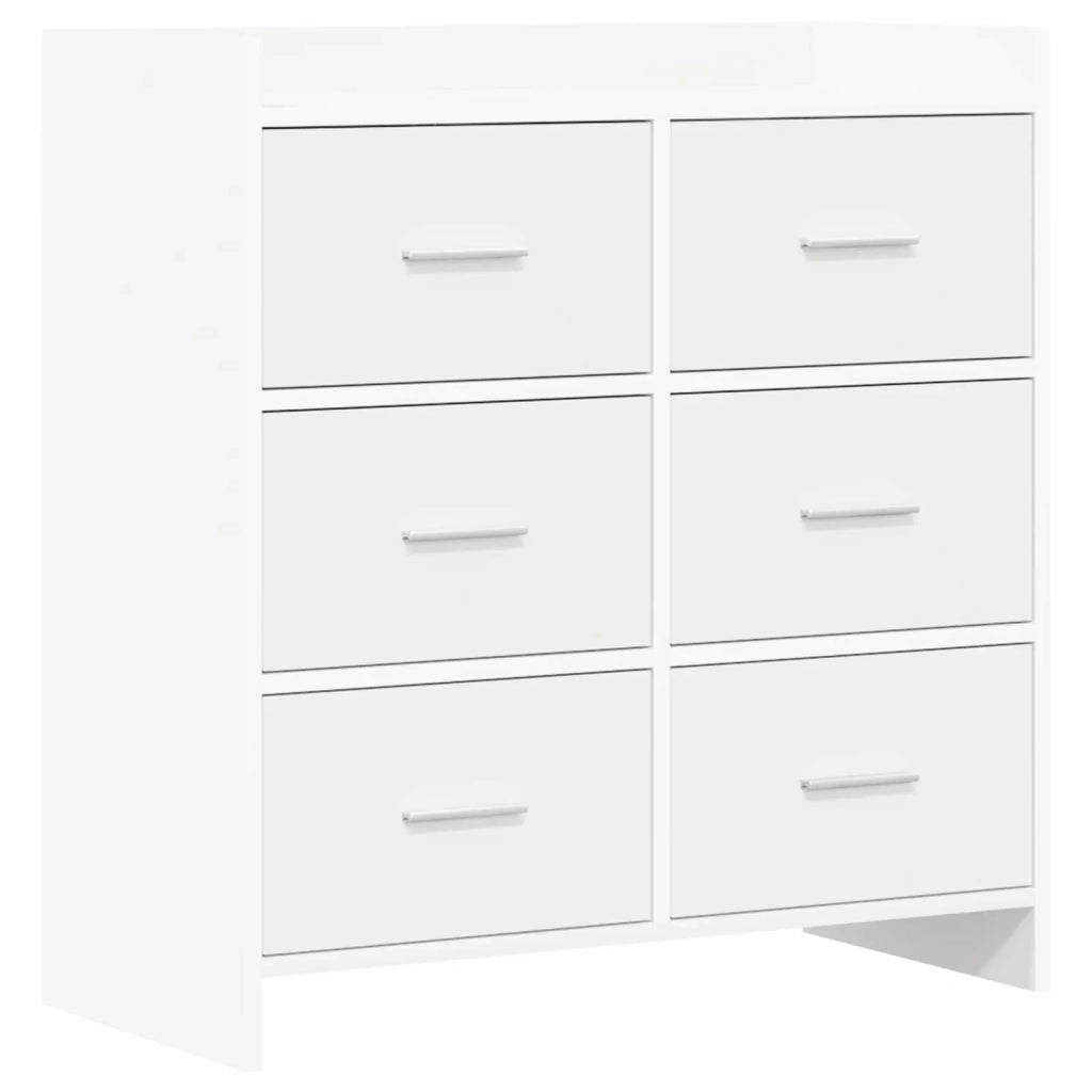 Credenza Bianco 75 x 33 x 80 cm Legno ingegnerizzato 8011099