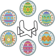 7 piedini di saponetta con la Fior di Vita nei colori dei chakra, diametro 10 cm, piedini per bicchieri, tazze, bottiglie