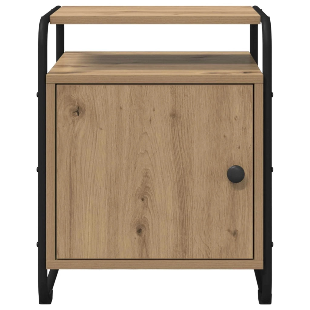 Armadio da Notte 2 pz Rovere Artigianale Legno ingegnerizzato 8007622