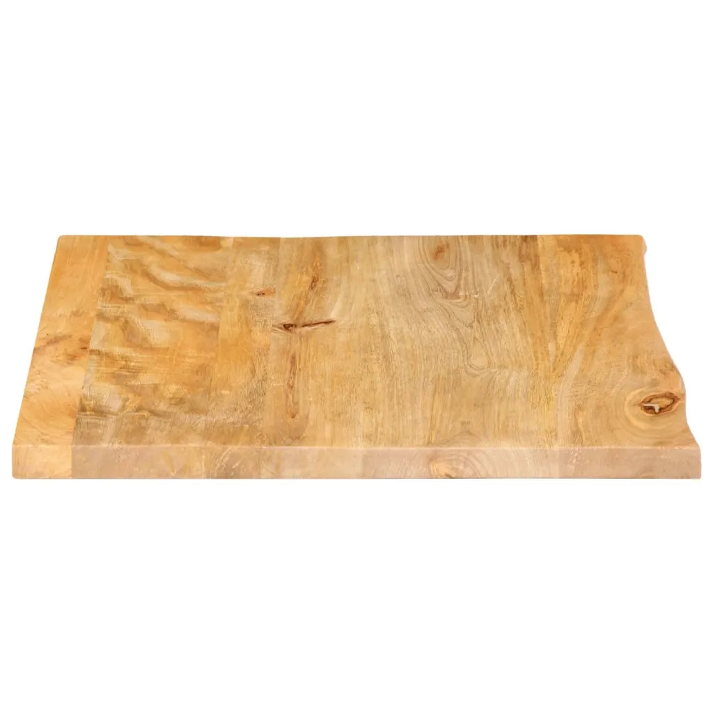 Piano Tavolo Bordi Vivi 60x60x3,8 cm in Legno Massello di Mango 370498