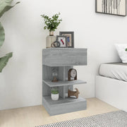 Comodini Grigio Sonoma 2 pz 40x35x65 cm in Legno Multistrato cod mxl 40274