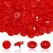 Set di chiodi in plastica 12 mm - Rood - Per cucito/ manualità - Ecologico - Facile da utilizzare - Chiodi per cucito