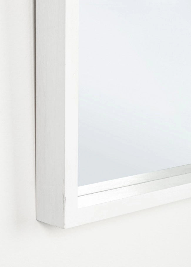 Specchio Legno Bianco Moderno da Interno 52x52 cm - YOUNG