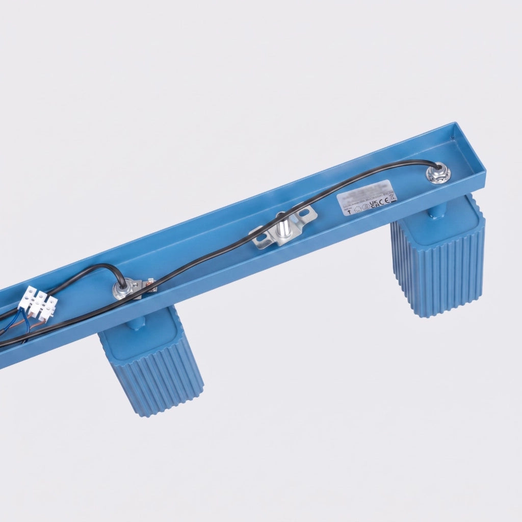 Plafoniera RAYO 4L azzurra