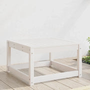 Poggiapiedi da Giardino Bianco in Legno Massello di Pinocod mxl 113743