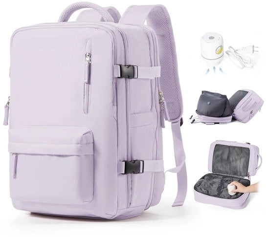 Borsa a vuoto per viaggio, zaino a vuoto con sistema di aspirazione per viaggi, valigia a vuoto per viaggi con pompa impermeabile