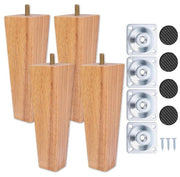 Set di supporti per mobili in legno 10 cm - Set da 4 pezzi - Robusti e duraturi - Nessun danno al pavimento - Finitura lucida