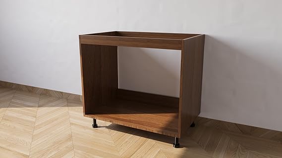 Base da lavello d appoggio con Le Seguenti Misure l=80 cm p=55 cm h=72 cm Colore Noce con spedizione in Kit Senza Ante