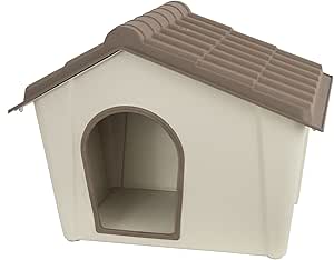 Cuccia Large in resina, tortora e beige L978xP778xH743 mm