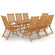 Set di mobili da giardino mobili da esterno 9 pezzi legno massello di teak 02_0018250