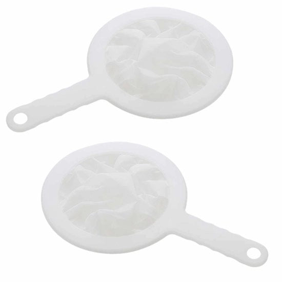 Set di due setole per cucina - Filtro alimentare a maglia 400 - Manico - Materiale resistente PP/Nylon - 24 x 15 cm - Setola per cucina