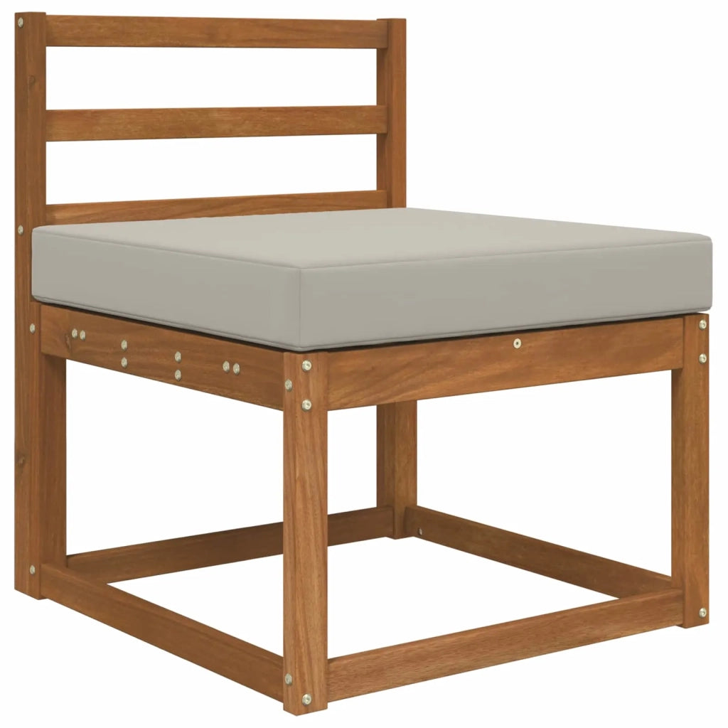 Cuscino per divano da esterno Grigio 60 x 60 x 8 cm Poliestere