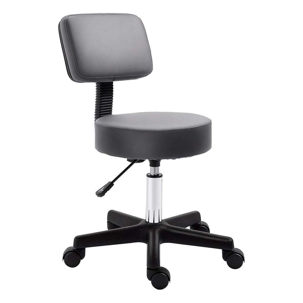 Sgabello ergonomico regolabile in altezza girevole 360¡ã ¨C zephmum ¨C Grigio, tessuto sintetico