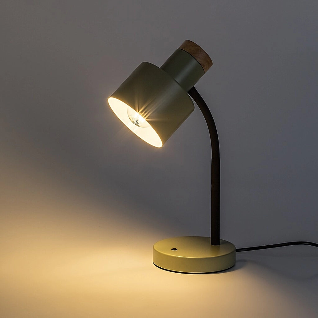 Lampada da scrivania Pastro 1xE27 nera khaki Rabalux
