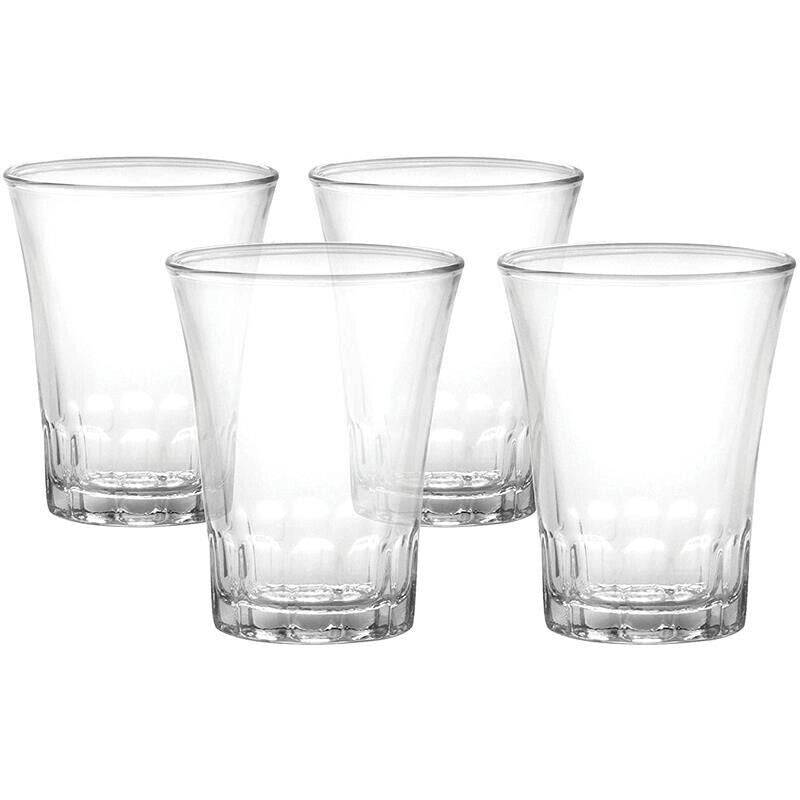 AMALFI 4 BICCHIERINI TRASPARENTI DA CAFFÈ LIQUORE DA 7 CL