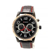 Trade Shop - Orologio Da Polso Per Uomo Con Cinturino In Pelle E Qudrante Nero Curren W8140 -