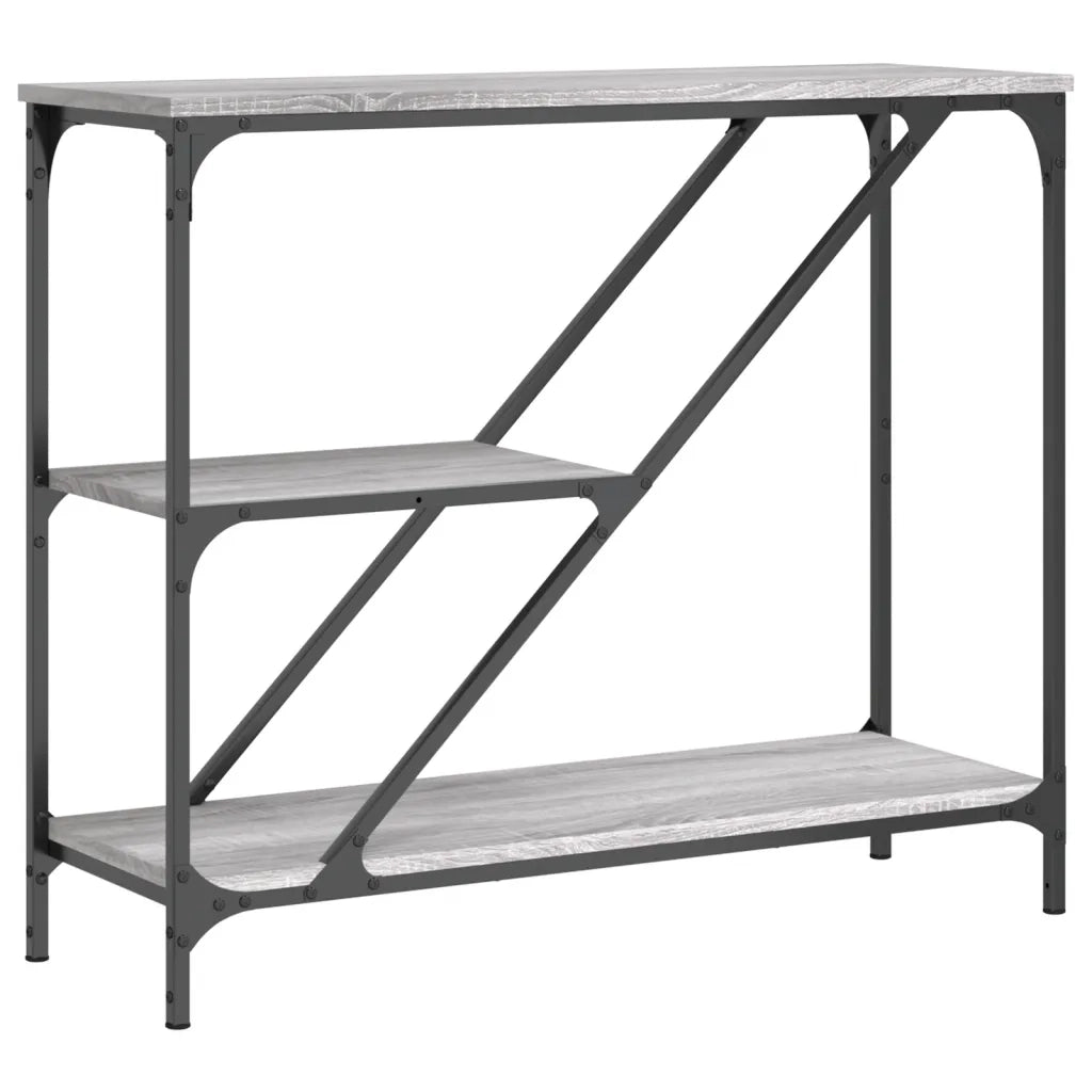 Tavolino Consolle | Tavolo d'Ingresso Grigio Sonoma 88,5x30x75 cm Legno Multistrato