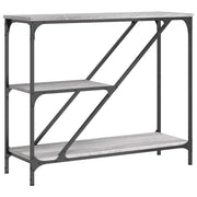 Tavolino Consolle | Tavolo d'Ingresso Grigio Sonoma 88,5x30x75 cm Legno Multistrato