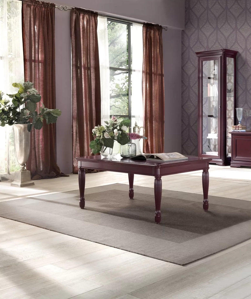Tavolino rettangolare shabby in legno marrone l.120 p.80 h.52 - Mobili 2G