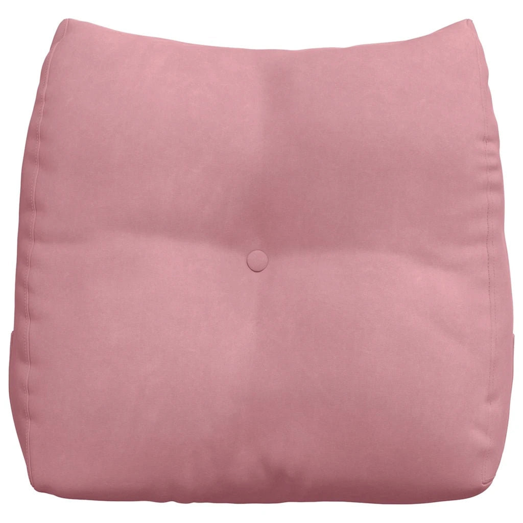 Cuscino per Schiena | Cuscino dorsale Rosa 45 x 24 x 50 cm Velluto