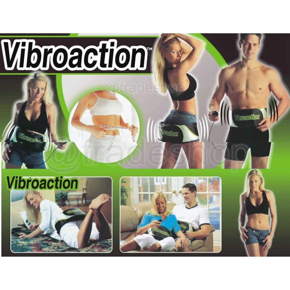 Trade Shop - Vibroaction Cintura Fascia Vibrante Massaggio Cellulite Corpo Addominali -