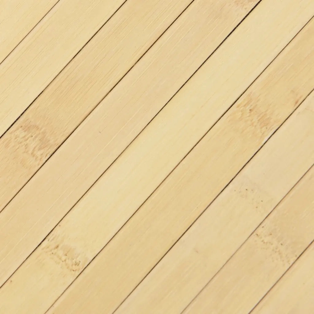 Tappeto Rettangolare Natura Chiaro 60x300 cm in Bambù 376723