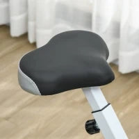 Cyclette Magnetica Pieghevole a 8 Livelli di Resistenza con Seduta Regolabile, in Acciaio, 97x43x110 cm, Rosso