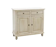 Madia credenza in legno shabby chic 2 ante avorio patinato 104x43x98 - Mobili 2G