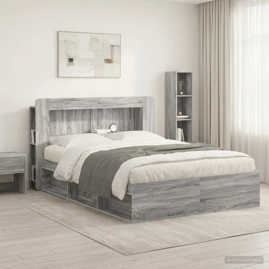 Testata del letto Grigio Sonoma Legno ingegnerizzato 8001279