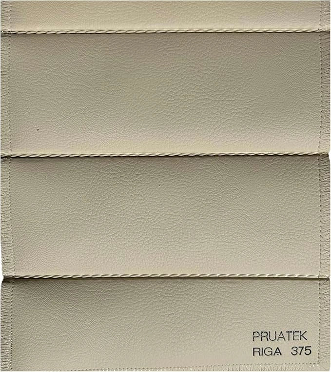 Tessuto FintaPelle Nautica Tappezzeria Alta Qualità "PRUATEK" - Colore RIGA BEIGE CHIARO 0375 - Morbida e Resistente - Vendita al Metro - H.140