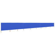 Paravento a 9 Pannelli in Tessuto 1200x160 cm Azzurro CFW1921741