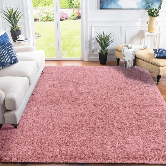 Tappeto Shag Ultra Pieno per Soggiorno e Camera da Letto - Tappeto Pluizioso di Lusso 80 x 160 cm