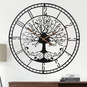 Orologio da Parete Grande con Cifre Orologio da Muro in Metallo Nero Decorazione per la Stanza con Cifre Orologio da Muro con Cifre 24 Pollici
