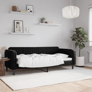 Letto da Giorno Nero 80x200 cm in Vellutocod mxl 118619