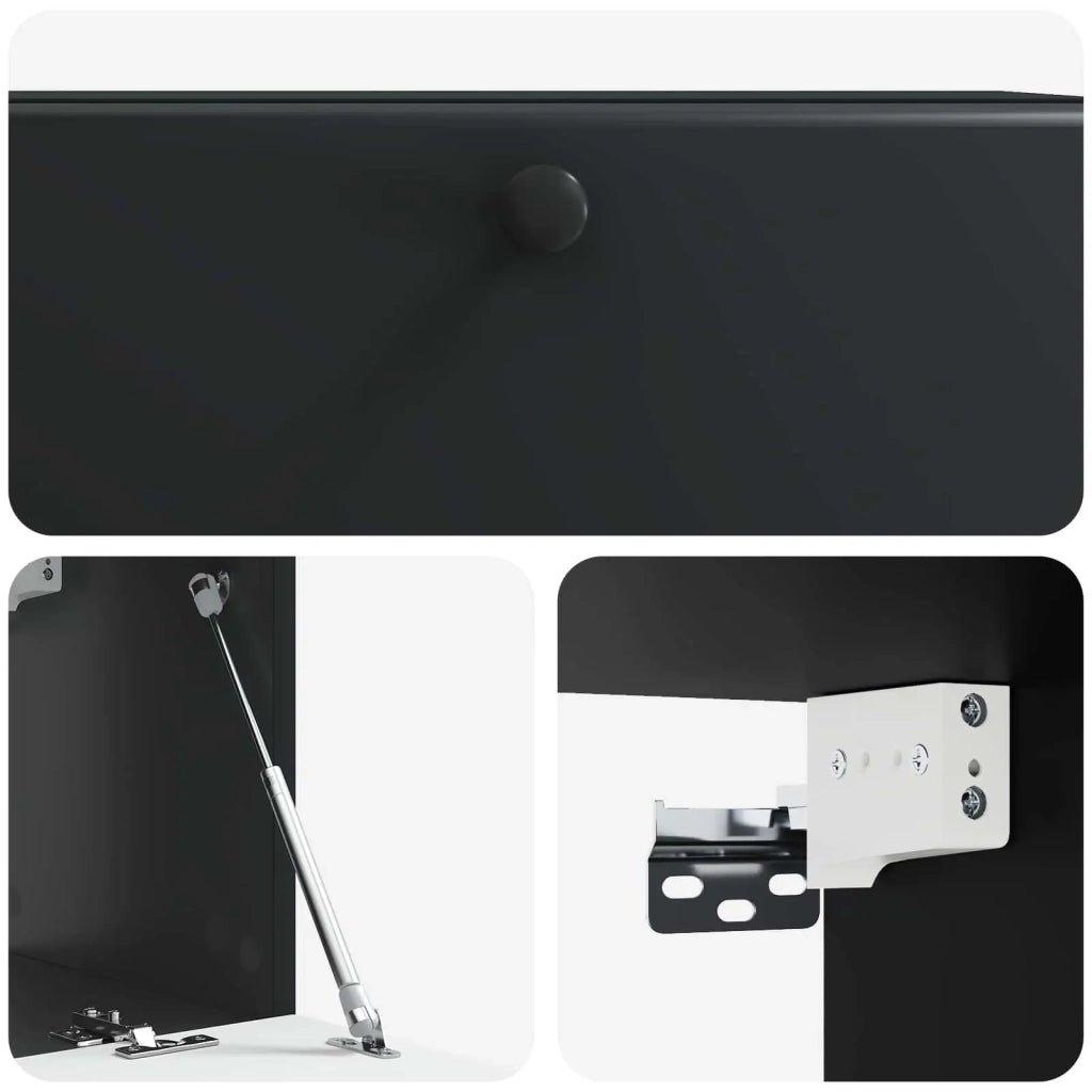 Mobile Porta TV da Muro 78,5 x 31 x 30 cm Nero 899226