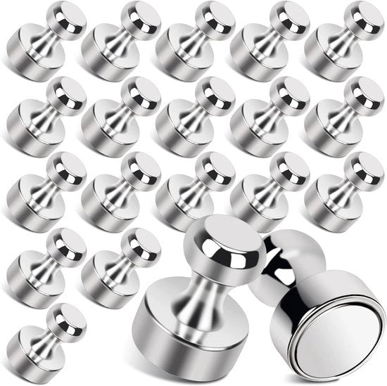 Magnetodi neodimio - 20 pezzi forti, extra forti per frigorifero, lavagna bianca, decorazione ufficio e cucina