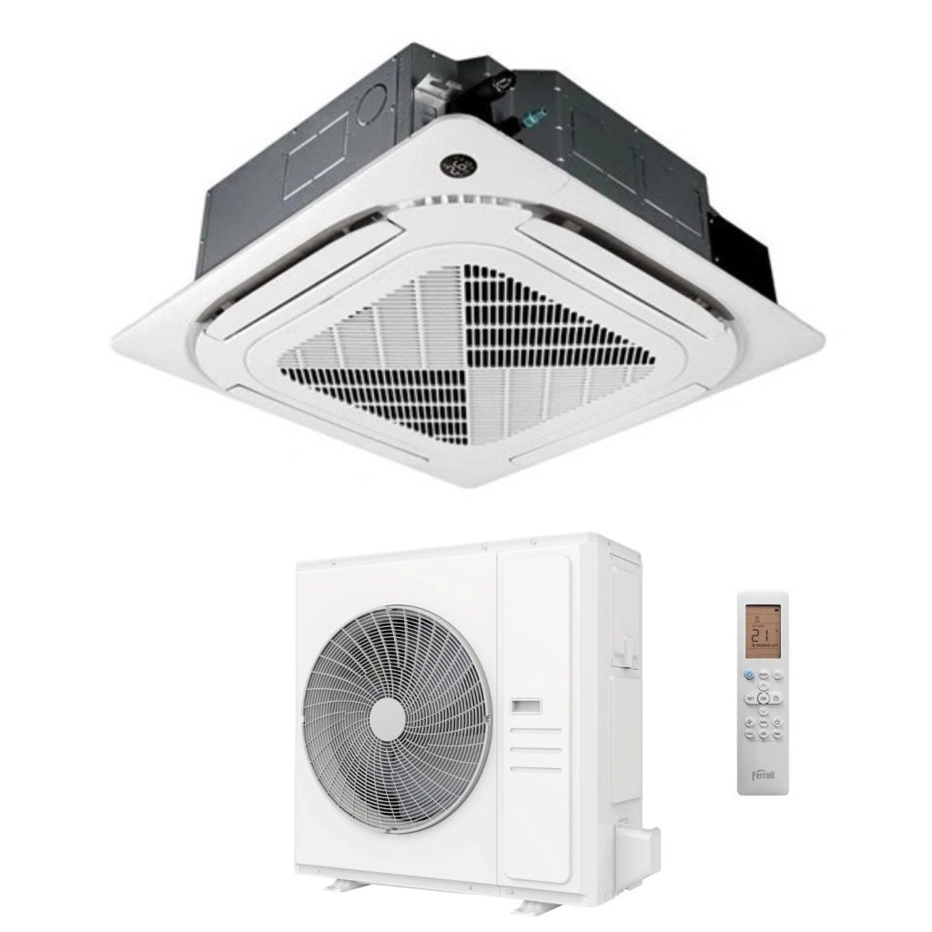 Condizionatore a Cassetta Ferroli Giada-C 36000 Btu 2CP0046F R-32 Wi-Fi Integrato con Telecomando e Griglia